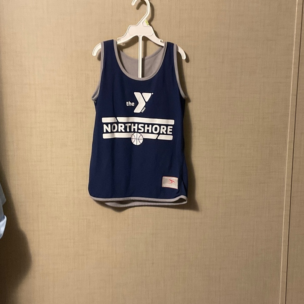Kids Navy Sleeveless Jersey